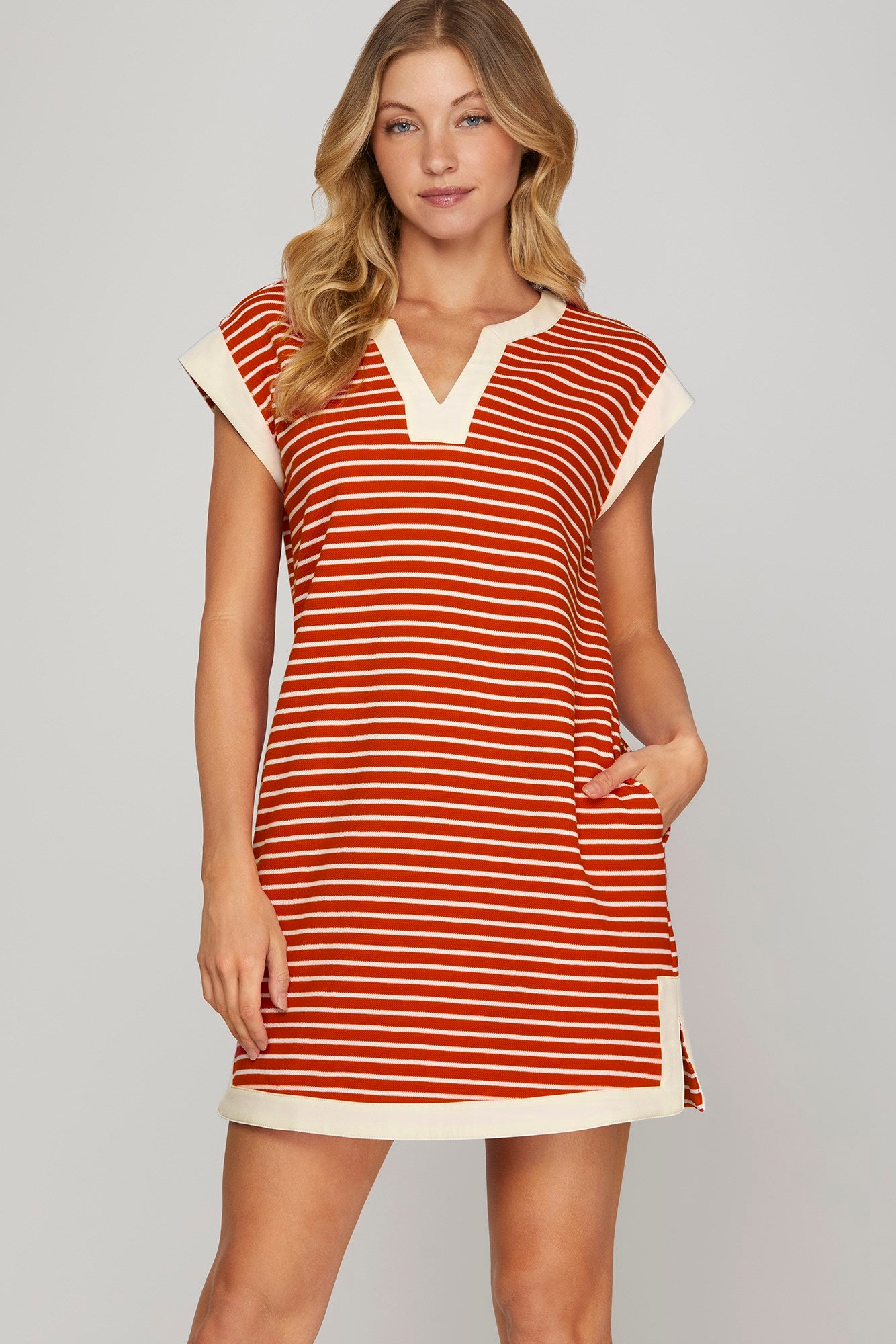 CANDY STRIPER DRESS