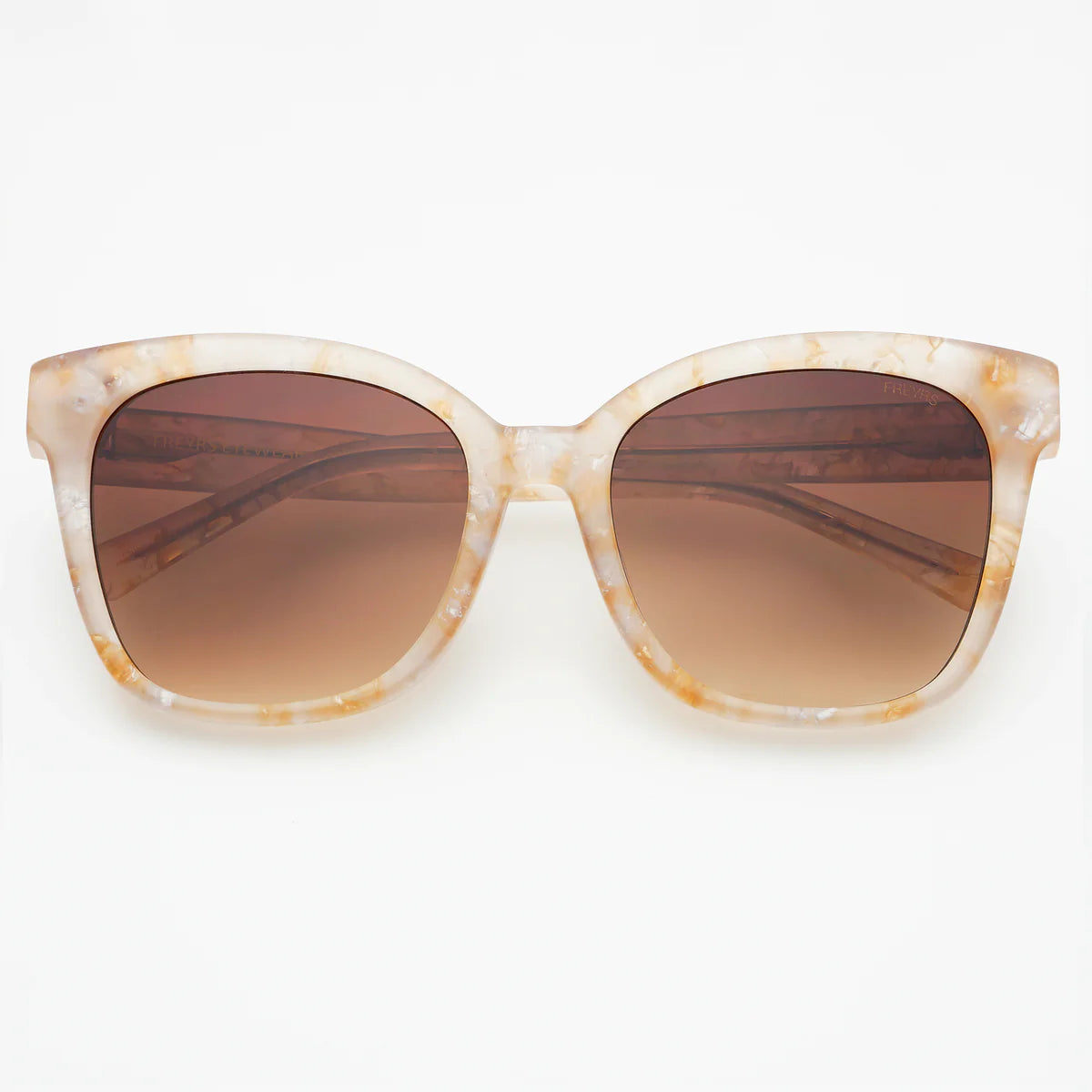 AMBER ACETATE CAT EYE SUNGLASSES