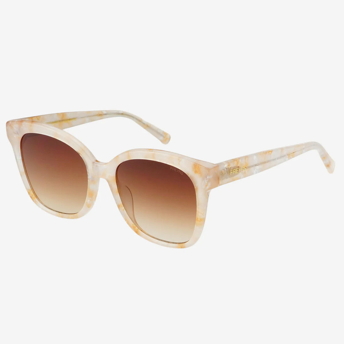 AMBER ACETATE CAT EYE SUNGLASSES