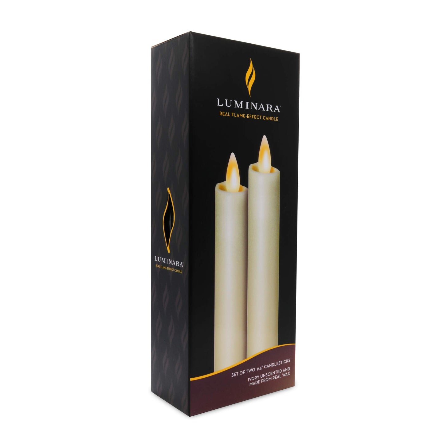 IVORY TAPER CANDLE - SET OF 2