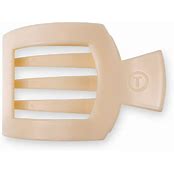 ALMOND BEIGE LARGE FLAT CLIP