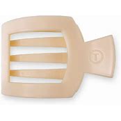 ALMOND BEIGE MEDIUM FLAT CLIP