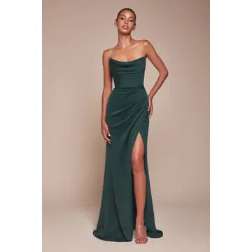 EMERALD CHIFFON FORMAL