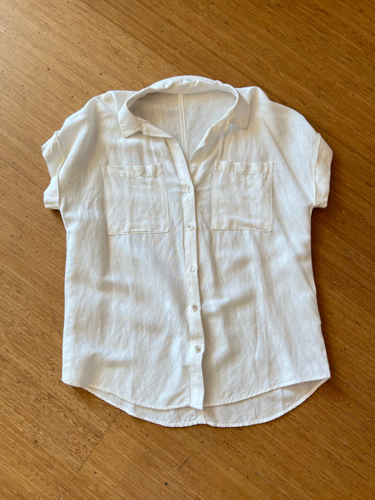 CREME S/S BUTTON FRONT