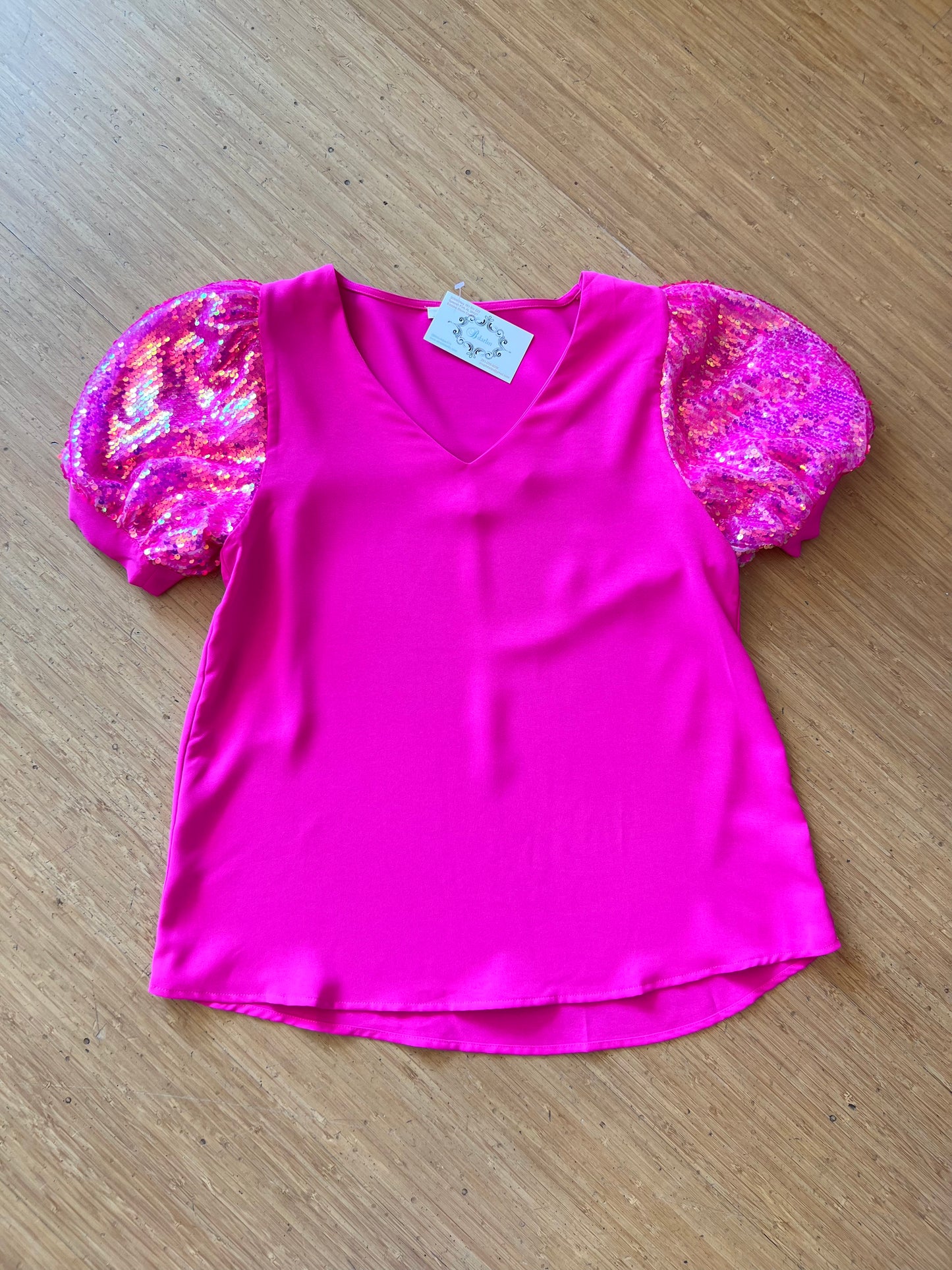 CAROLYN HOT PINK TOP