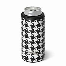 HOUNDSTOOTH SKINNY CAN COOLER