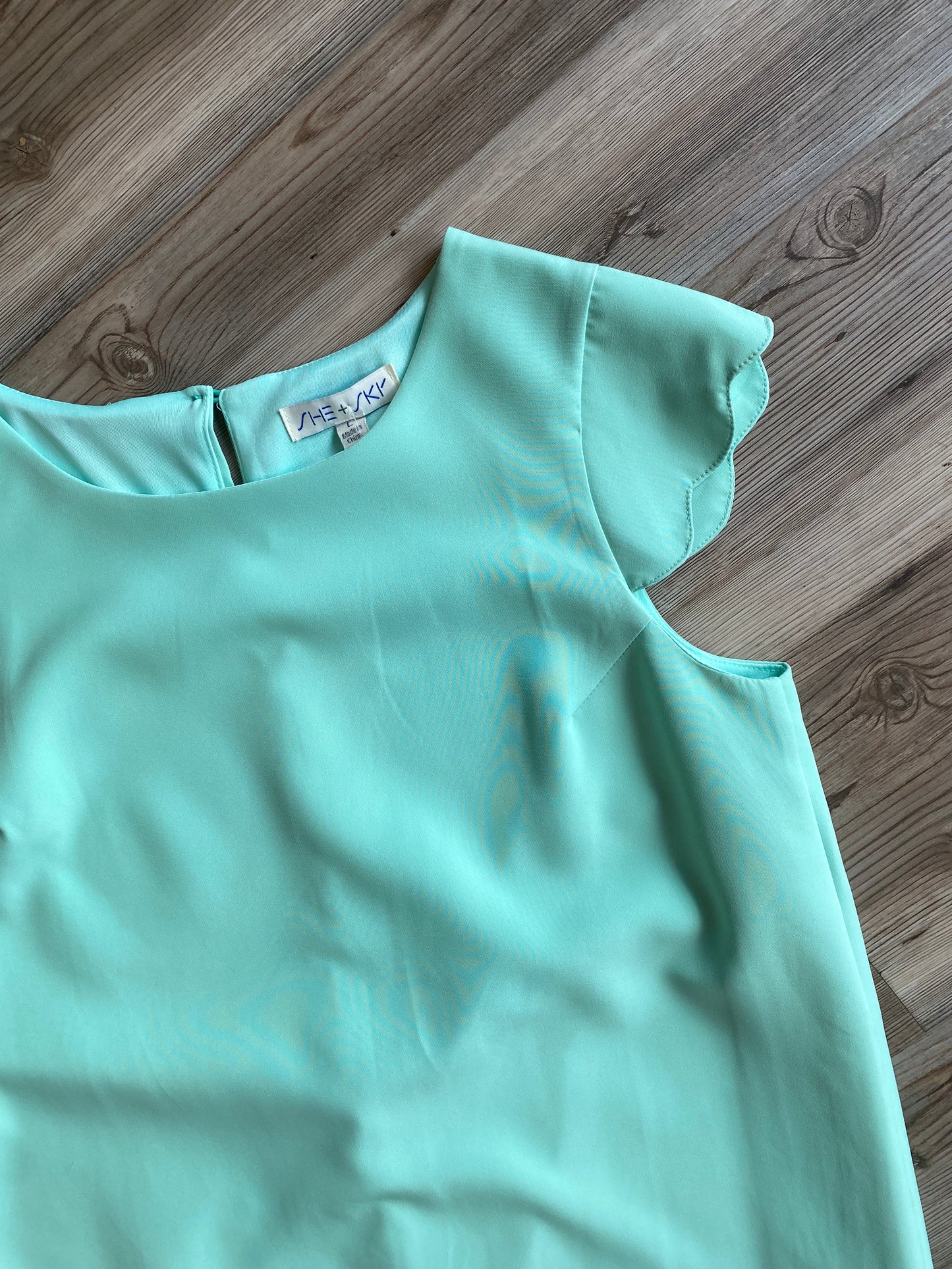 SCALLOP MINT DRESS