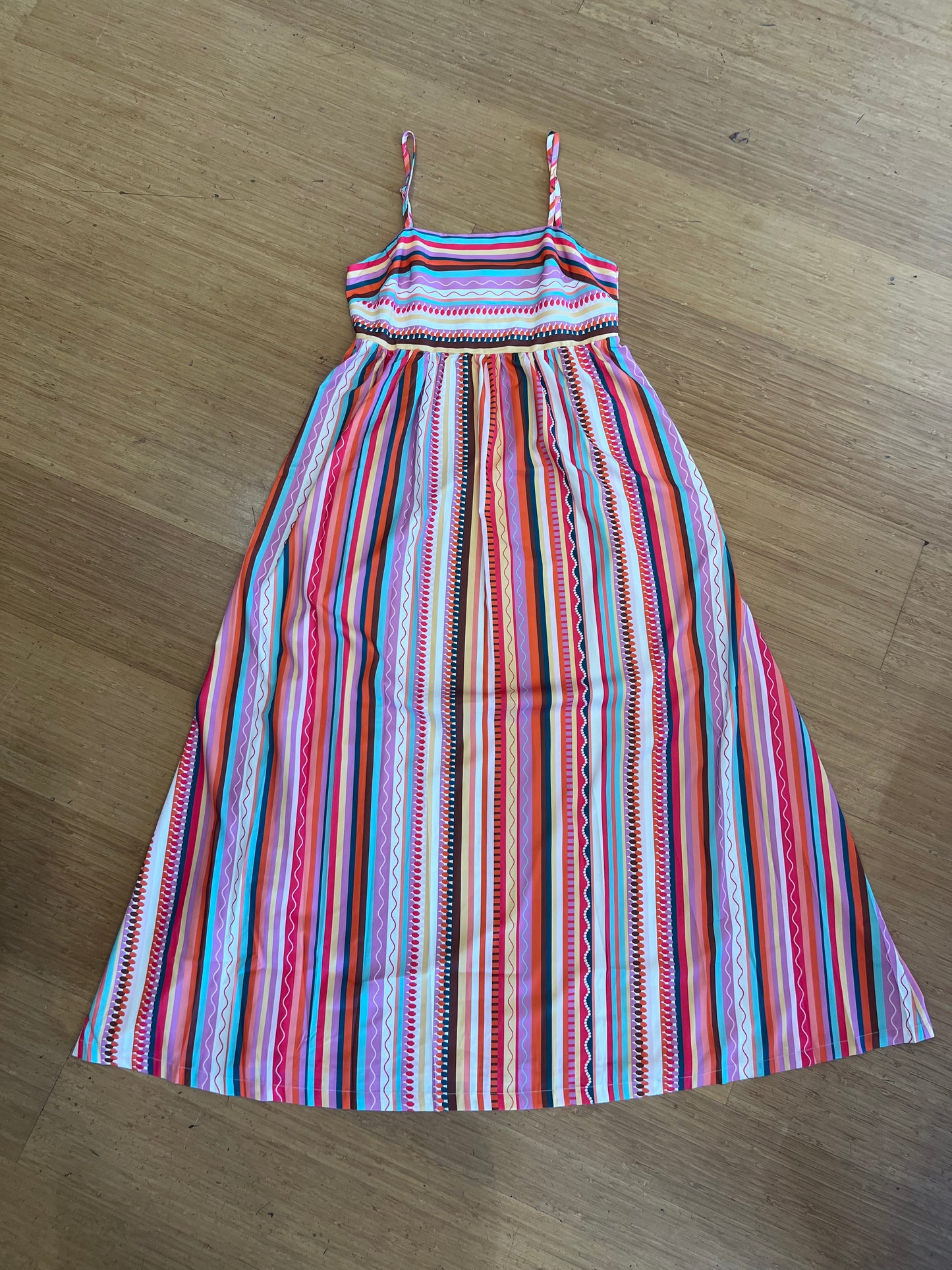 STACEY STRIPE SUNDRESS MAXI