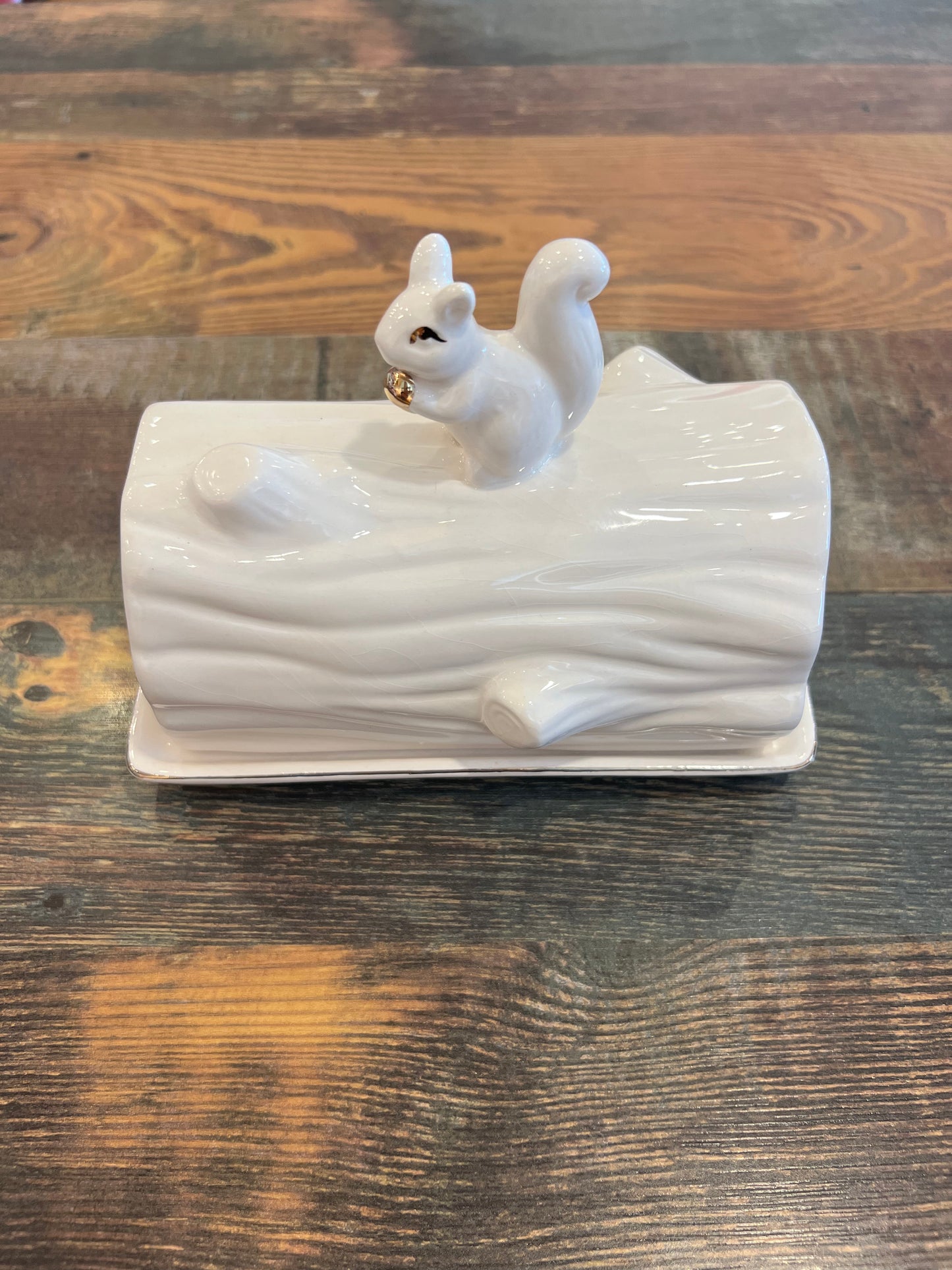 LOG BUTTER DISH