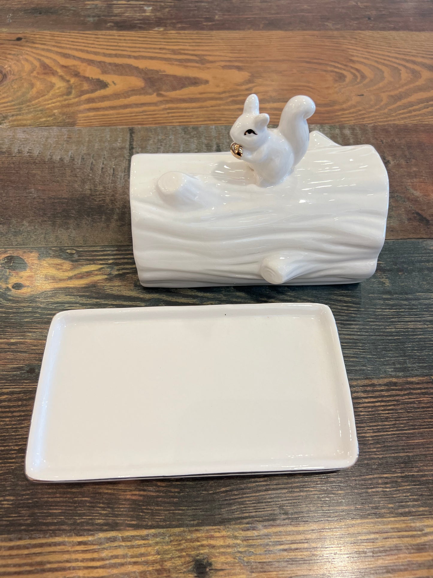 LOG BUTTER DISH