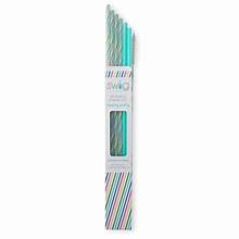 RAINBOW STRIPE REUSABLE STRAW SET