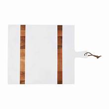 WOOD SQUARE WHITE BOARD