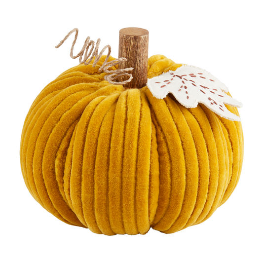 YELLOW CORDUROY PUMPKIN